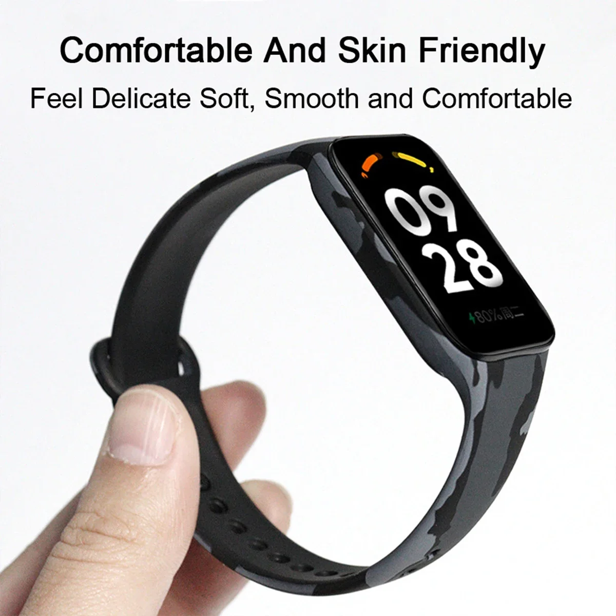 Colorful Printed Silicone Strap for Smartwatch Replacement Bracelet Band