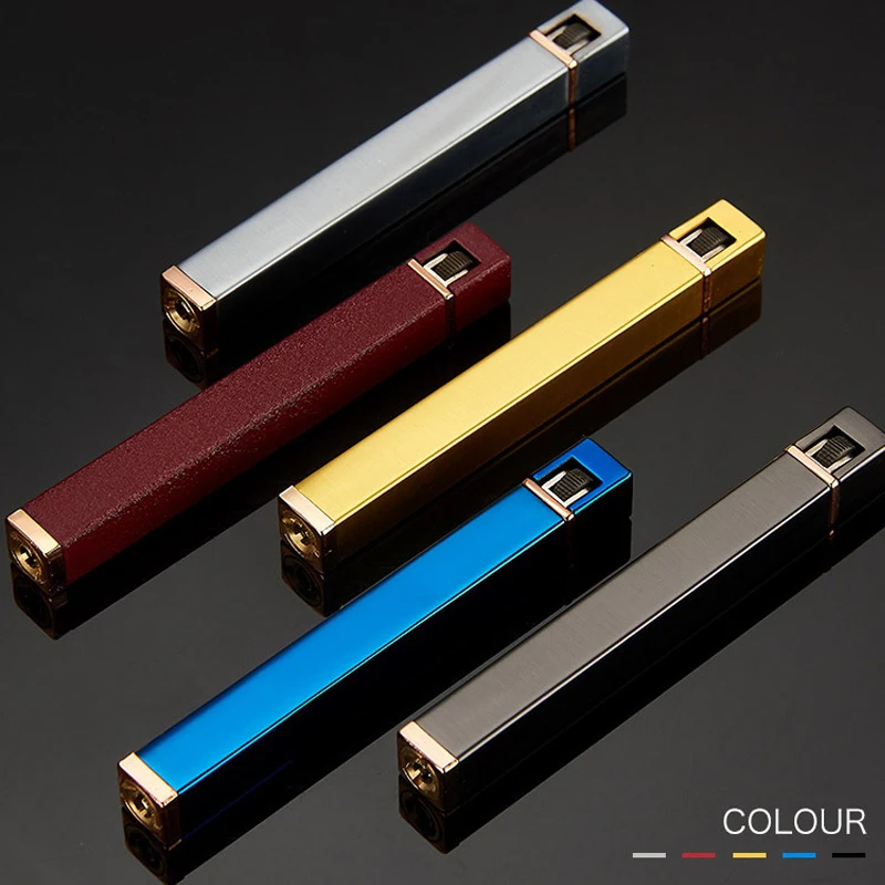 Slim Mini Lighter Refillable Butane Gas Convenient and Lightweight Cigarette Flame Lighter Grinding Wheel Metal
