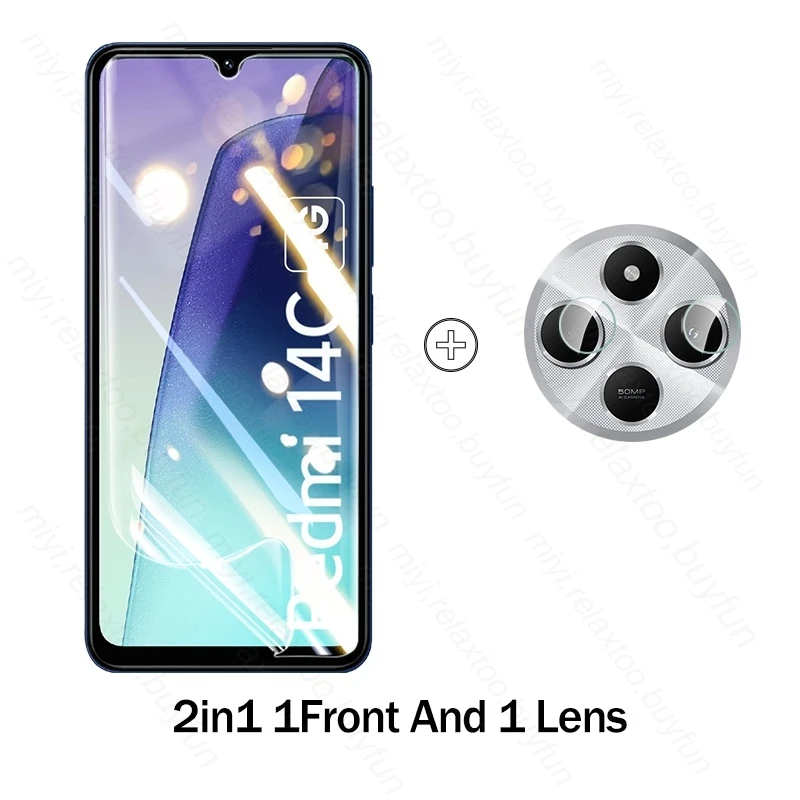 6-in-1 Camera Glass & Hydrogel Film Screen Protector Case