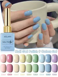 Vibrant 9 - Color Gel Nail Polish Collection - Long - Lasting, Soak - Off UV LED Formula (9 - Color Set 61 - 69)