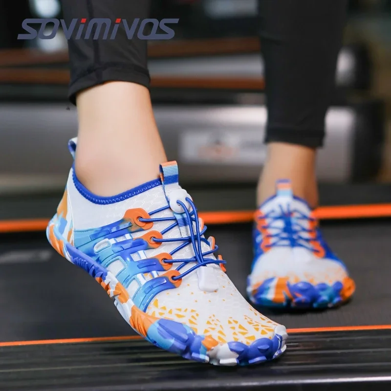 Men's Cross-Trainer Barefoot & Minimalist Shoe Zero Drop Sole Wide Toe Box Women Upstream Swimming Shoes Beach Slippers