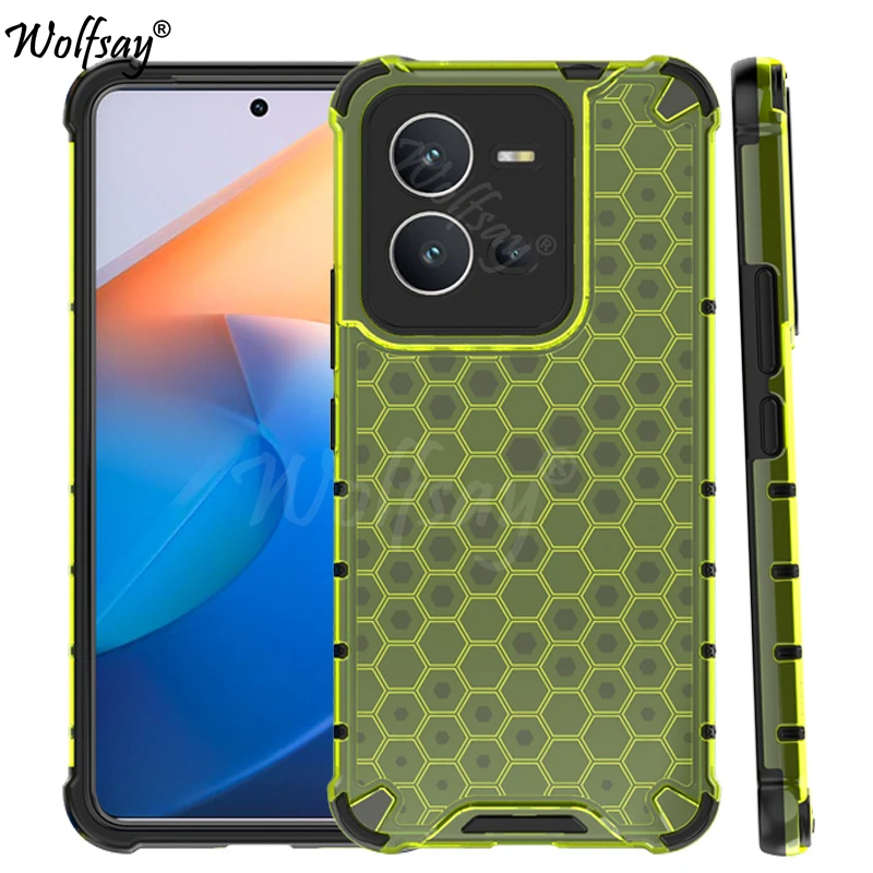 Custodia Trasparente Antiurto Per Custodia Per Armatura A Nido D'Ape Vivo X80 Lite Per Custodia Vivo X80 Lite Per Vivo X80 Lite X70 X80 Pro 5G