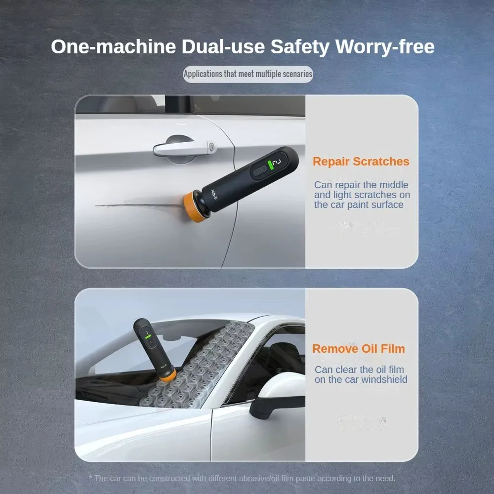 Car Polisher 12000RPM Wireless for Waxing Polishing Sanding Scratch Repair