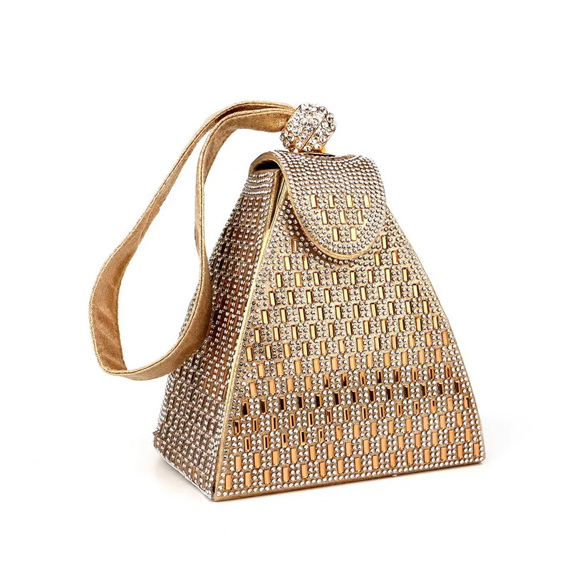 

2023 Party Clutch Bags for Women Luxury Ladies Evening Bag Fashion Triangle Wedding Bridal Bag Luxury Designer Handbags Clutches