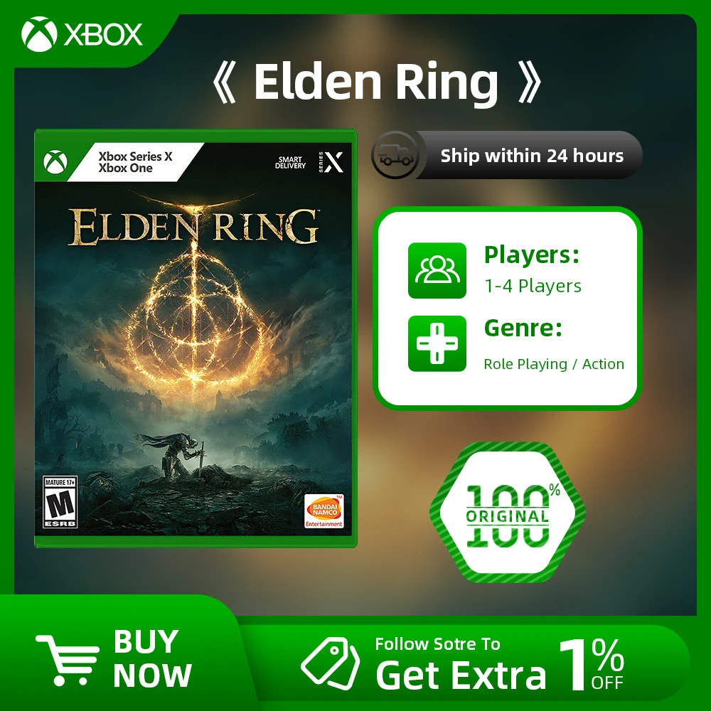 Bandai Namco ELDEN RING - Action-RPG Fantasy pour Xbox Series X Bandai Namco ELDEN RING - Action-RPG Fantasy pour Xbox Series X