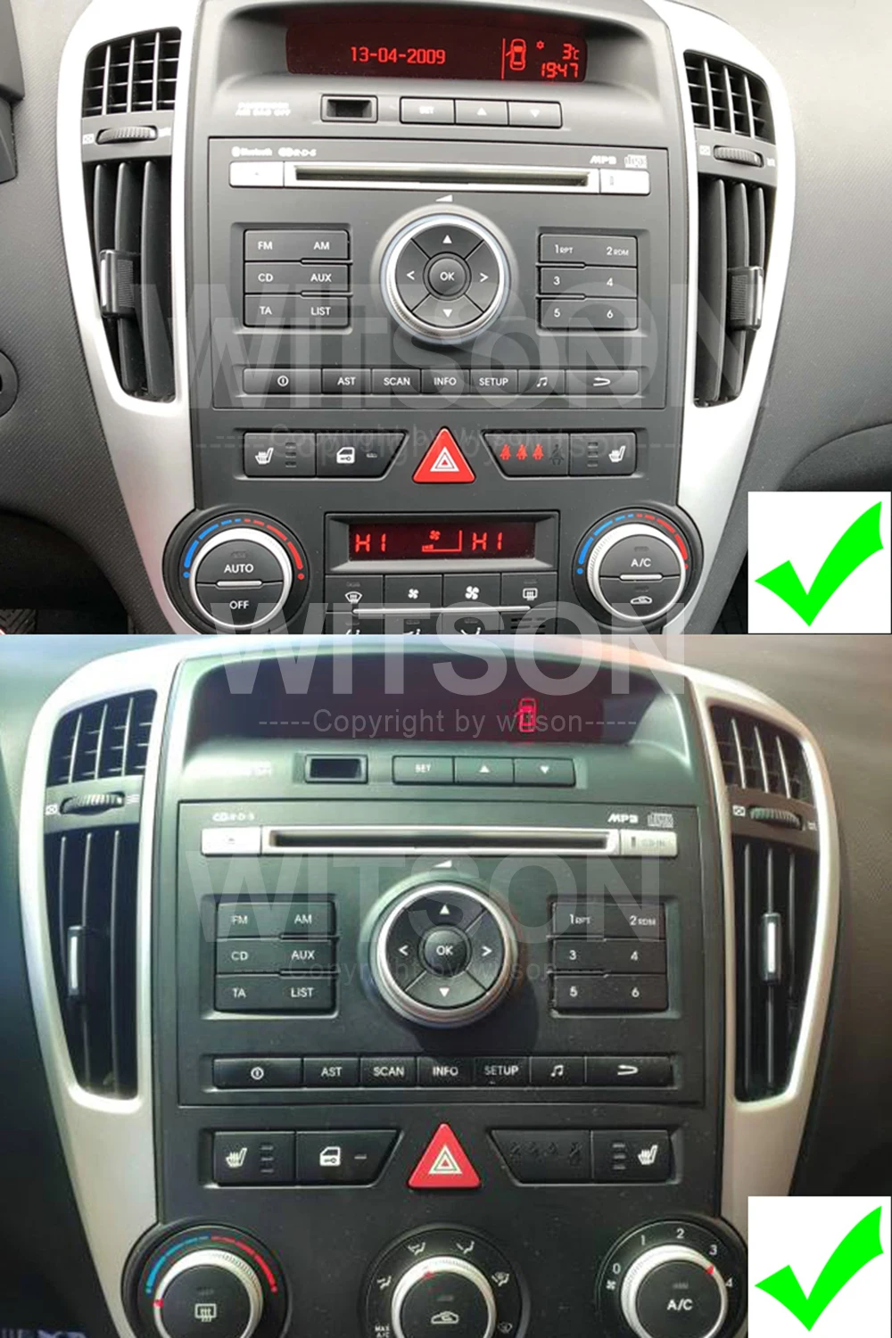 Car Radios Android 12 Audio 9'' Autoradio For KIA CEED 2010 2011 2012 GPS Navigation Multimedia Player Stereo 2 Din WIFI CARPLAY