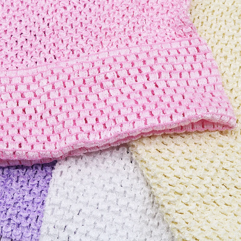 20x23cm 9inch Tutu Tube Blue Lined Soft Crochet for Girls Handmade Elastic Wrapped Chest Girls DIY Skirt Dress Accessories Gifts