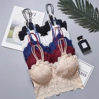 Femmes dentelle soutien-gorge Push Up hauts sans fil Lingerie Sexy femmes Bralette femme sous-vêtements pleine tasse confortable soutien-gorge sans armatures 6