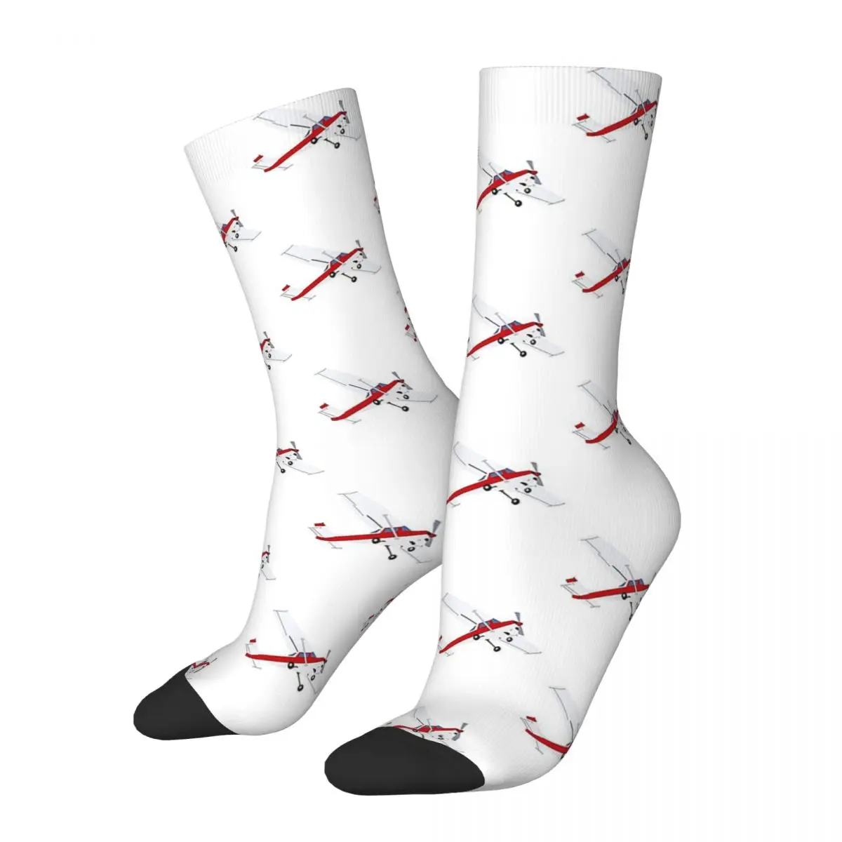 

Cessna 152 RED Socks Harajuku Super Soft Stockings All Season Long Socks Accessories for Unisex Gifts