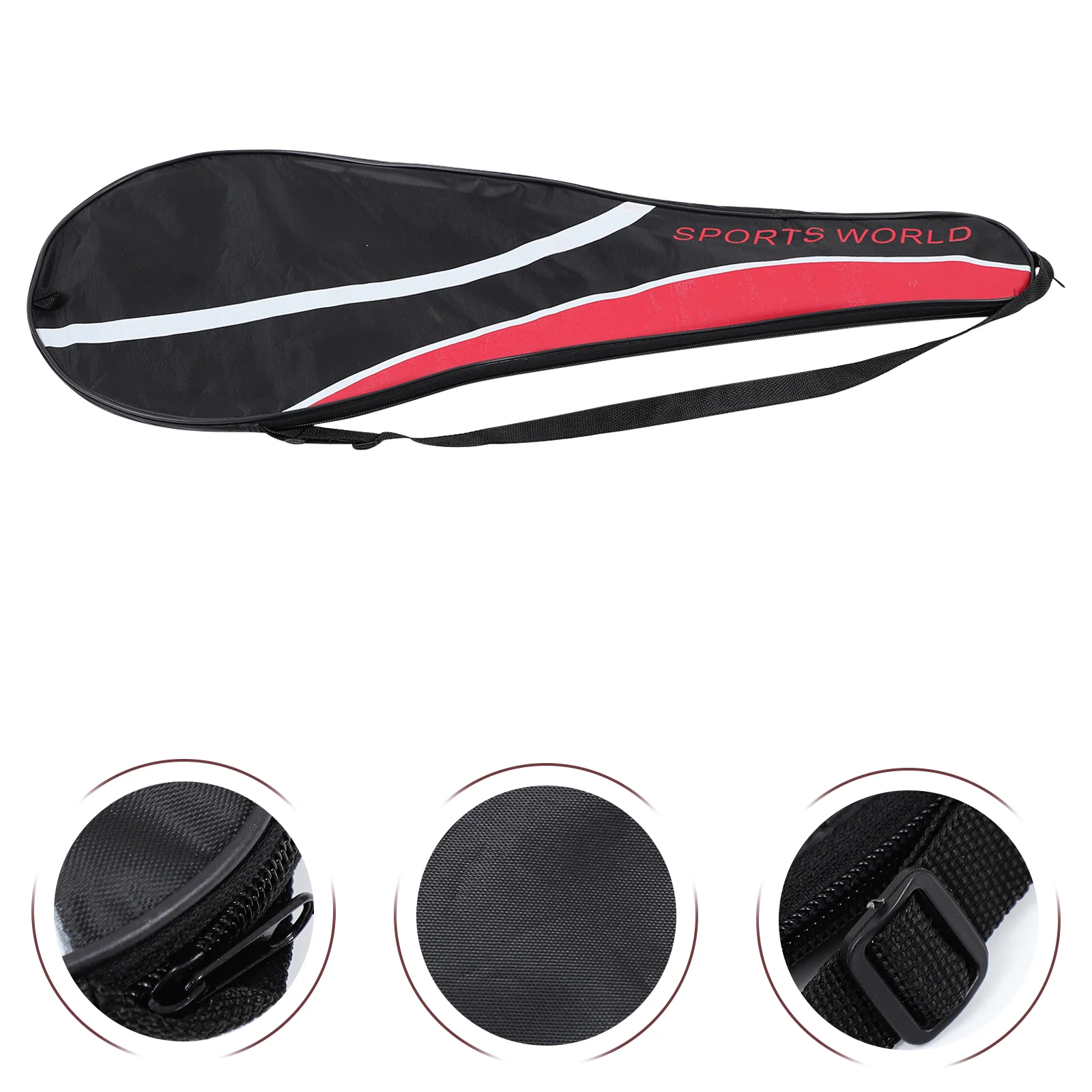 Badminton Racket Bag Single Shoulder Oxford Cloth Bag Badminton Racket Cover Racket Organizing Bag Badminton Sports Supply 2021 new product aeronaut9000i black gold badminton racket ultra light single shot wireless badminton racket