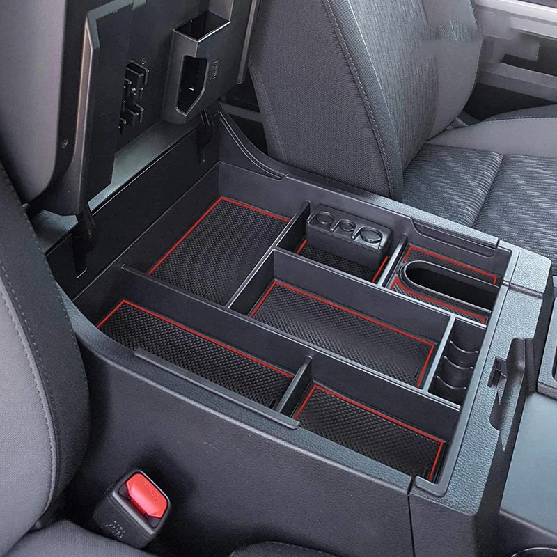 

Center Console Tray Organizer For Toyota Tundra 2014 2015 2016 2017 2018 2019 2020 2021Accessories Armrest Secondary Storage Box