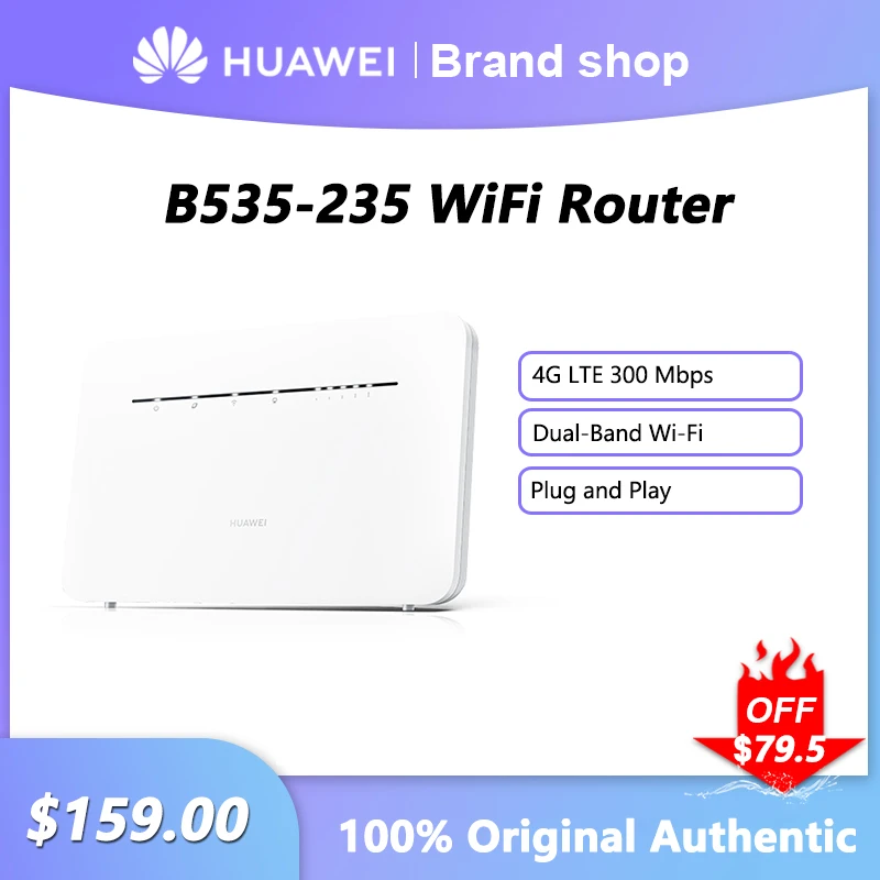 Router Wifi Originale Huawei B535-235 4G Lte 300Mbps Ripetitore Amplificatore Di Segnale Wireless Gigabit Dual Band Con Slot Per Sim Card