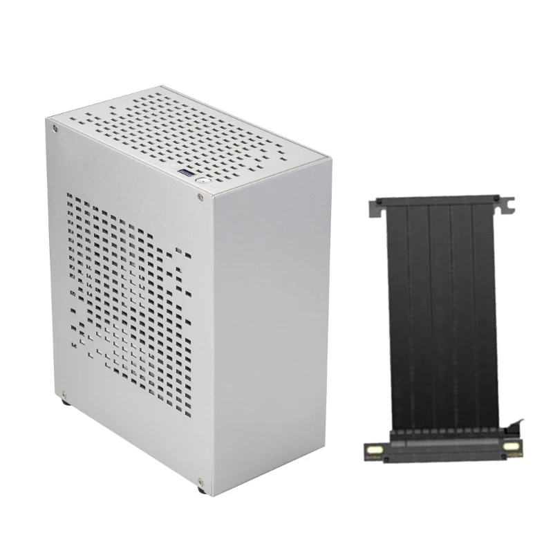 Alumínio Htpc Mini Itx Chassis Jogo Computador Case Suporte Placa Gráfica Rtx2070 Dropship - Imagem 2