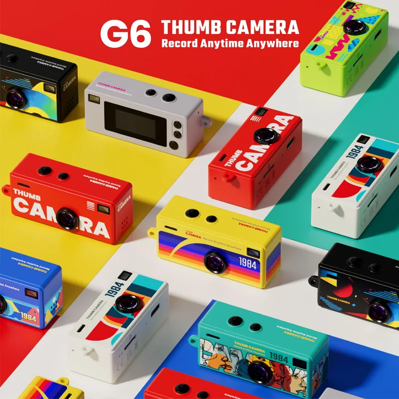Mini Telecamera G6, Videocamera Tascabile per Studenti, Action Cam per Sport all'Aperto per Bambini, Videocamera Portatile per Foto e Video - immagine 2