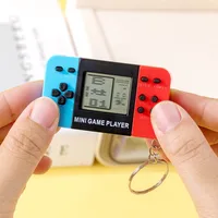 Handheld electronic game console handheld toy classic nostalgic Tetris game keychain small pendant 3