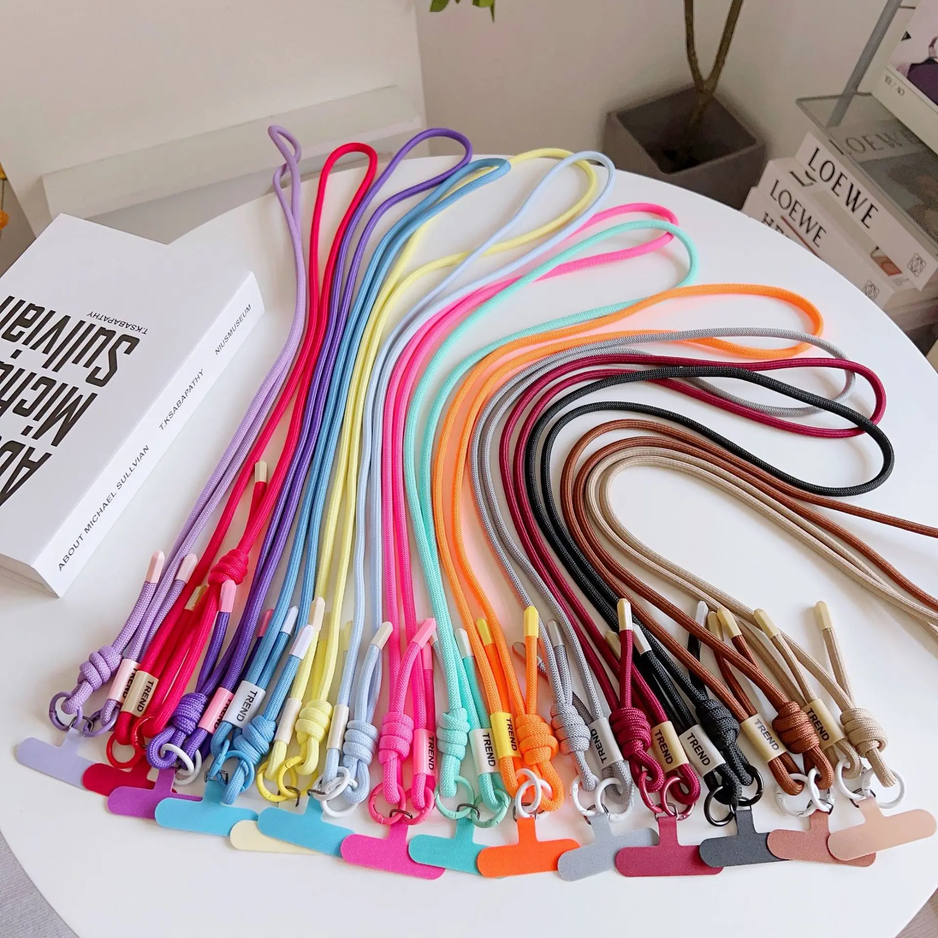Adjustable Dual-Sided Phone Lanyard with Durable Braided Anti-Lost Strap