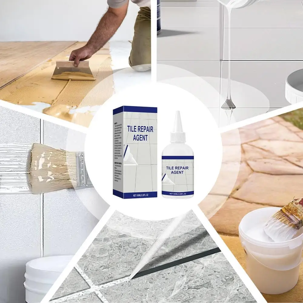 Description Picture 5 of itemTile Adhesive Quick Drying White Construction Adhesive Grout Repair 100ml Grout Sealer Tile Tile Grout And Caulking Tool For