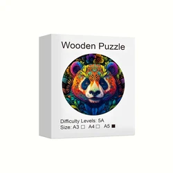 Exquisite Panda Wooden Puzzle - Unique Stress Relief Toy & Family Game, Perfect for Christmas or Birthday Gift & Elegant Home Decor (A5)