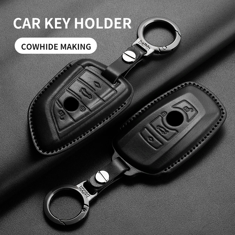 Carbon Fiber Key Case Cover & Keychain For BMW 1,3,5,7 Series, X1,X3,X5 – F10,F48, Remote Start