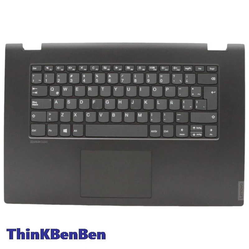 

Испанская черная клавиатура LAS для латиноамериканских языков, верхний корпус, подставка для рук, чехол для Lenovo Ideapad Flex C340 15 15IIL 15IWL 15IML 5CB0S17686