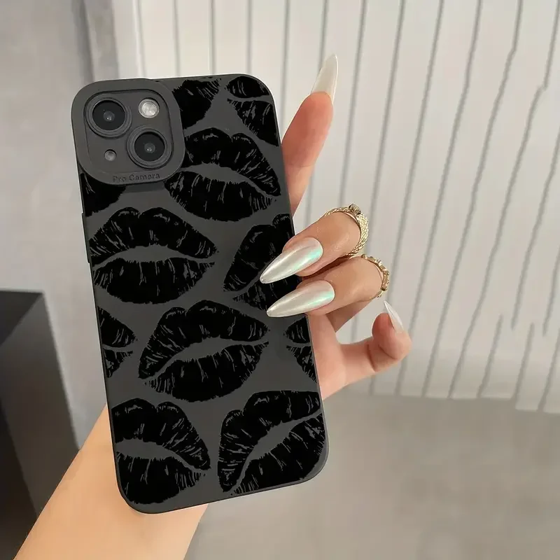 Gothic Black Soft Silicone Phone Case