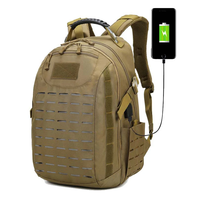 

Тактический спортивный походный рюкзак с USB, военная сумка, рюкзак для кемпинга, дорожные походные уличные сумки, армейская Сумка Molle XA987WA