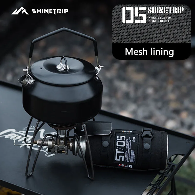 ShineTrip Camping Butane Cylinder Sleeve Fall-Proof Butane Cylinder Bag Storage Sleeve Cassette Camping Tools