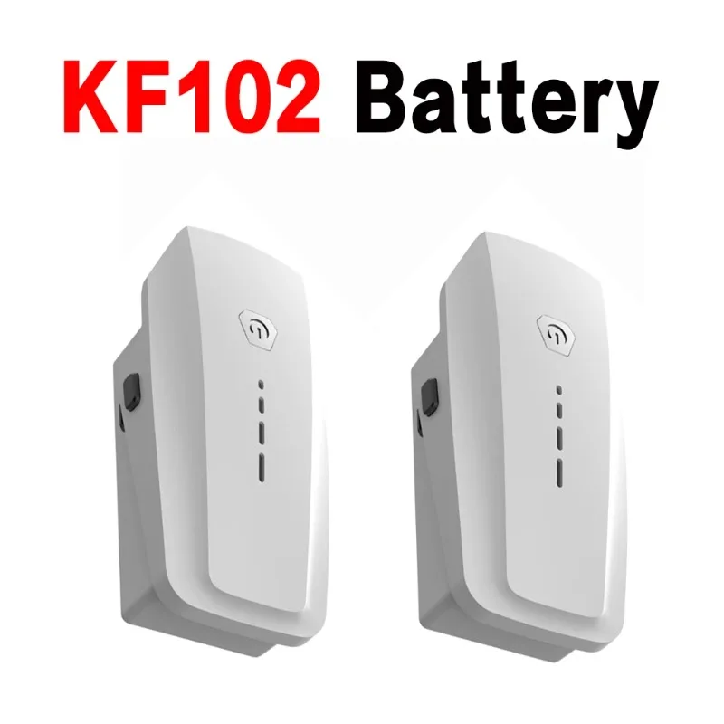 Batterie drone KF102 inclinée, révélant son épaisseur et sa conception robuste.
