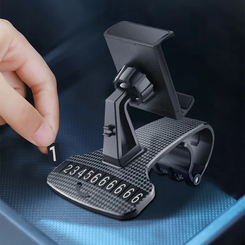 Car Holder For Phone Car Dashboard Clip Mount Mobile Cell Stand
