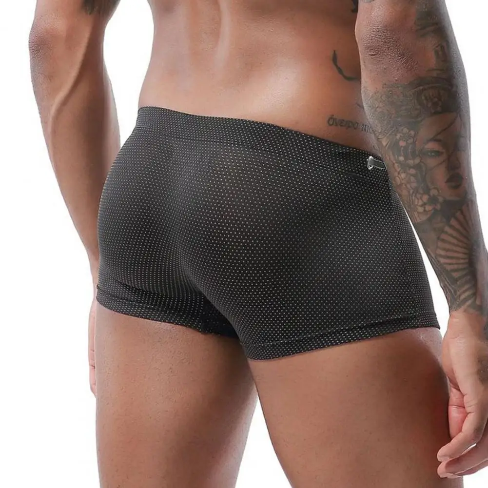 Low-waisted Men's Swimming Trunks for Sports