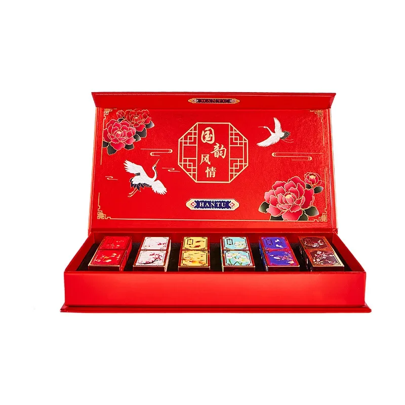 Chinese Style Carved Lipstick Set Forbidden City Christmas