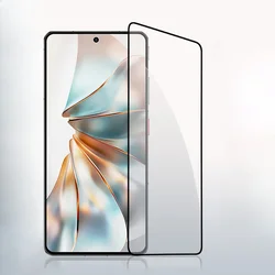 Premium 9H Tempered Glass Screen Protector with Black Edge - Full Coverage Protective Film - Black Edge (Nubia Z60S Pro)