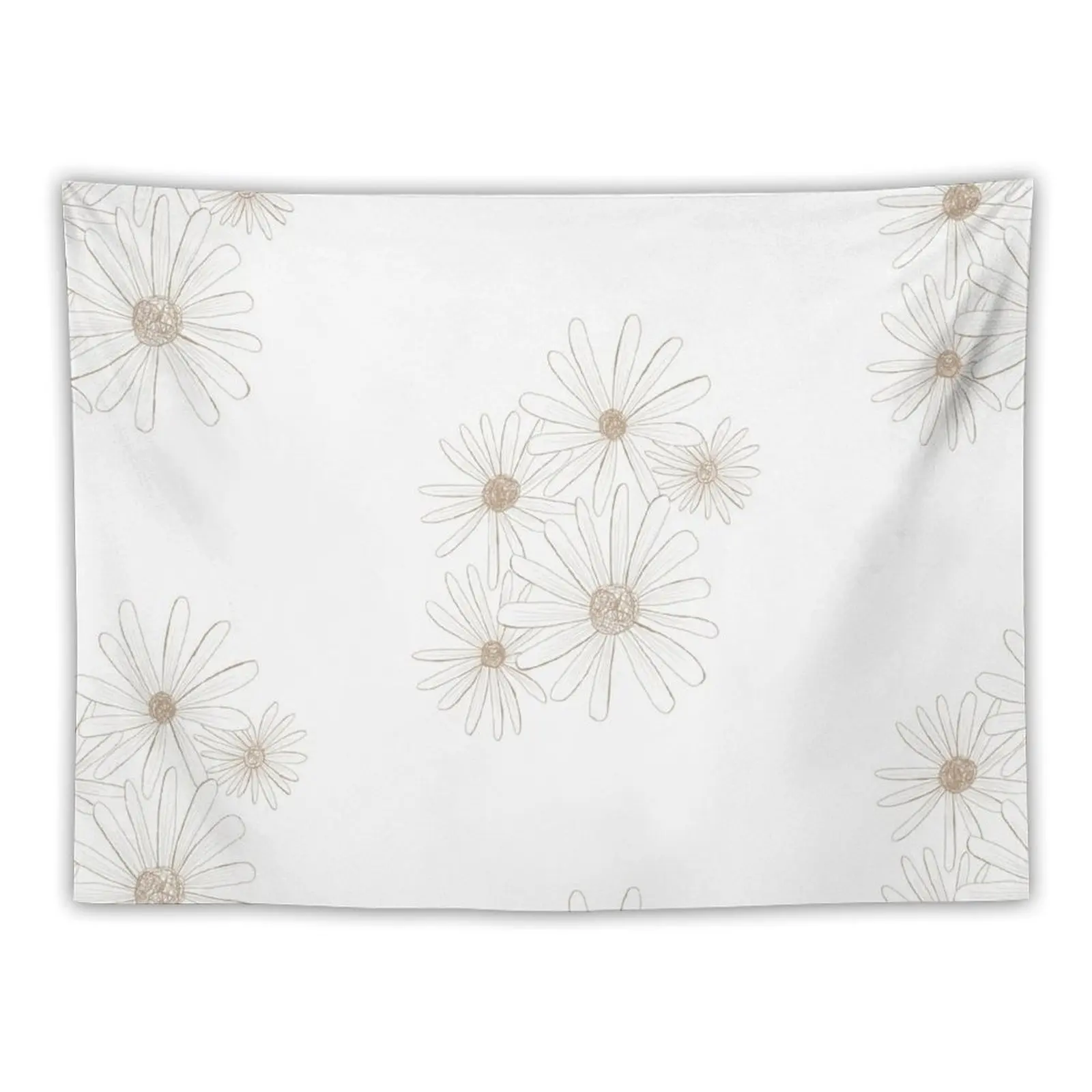 

Golden Flowers Tapestry Wall Hanging Wall Room Aesthetic For Bedroom Home Decor Accessories Tapestry