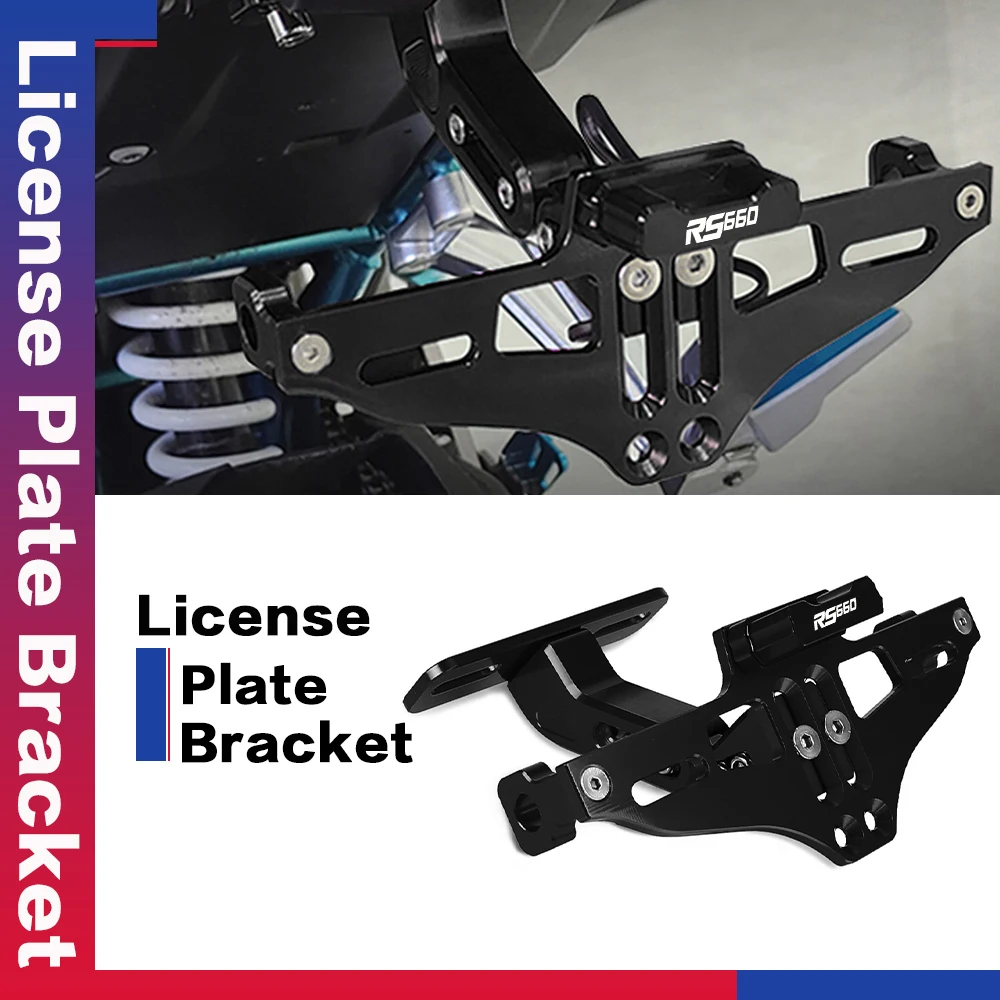 

New For APRILIA RS660 RS 660 2021-2023 Moto Rear License Plate Holder Licence Bracket with Light Tail Tidy Fender Eliminator