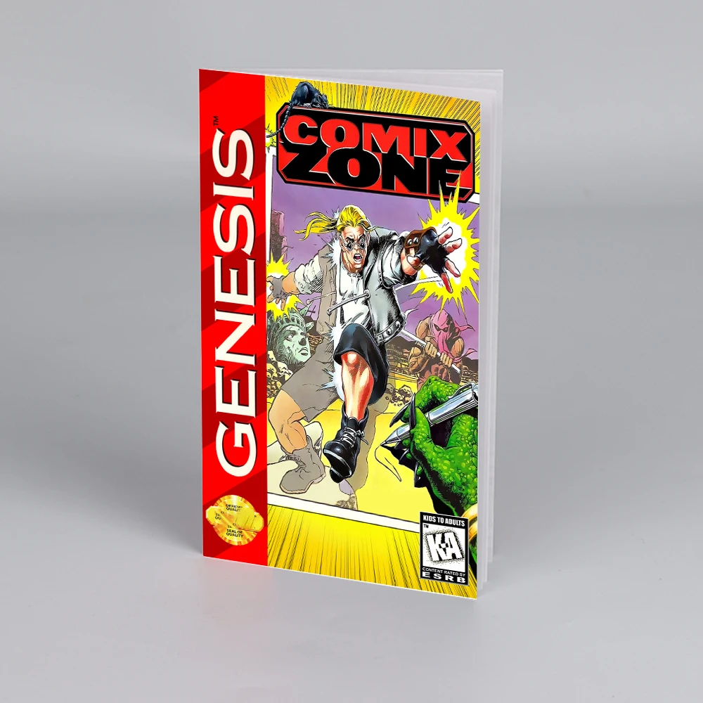 Comix zone  USA  EUR  Manual for Sega 16 bit Megadrive Genesis High Quality Instructions