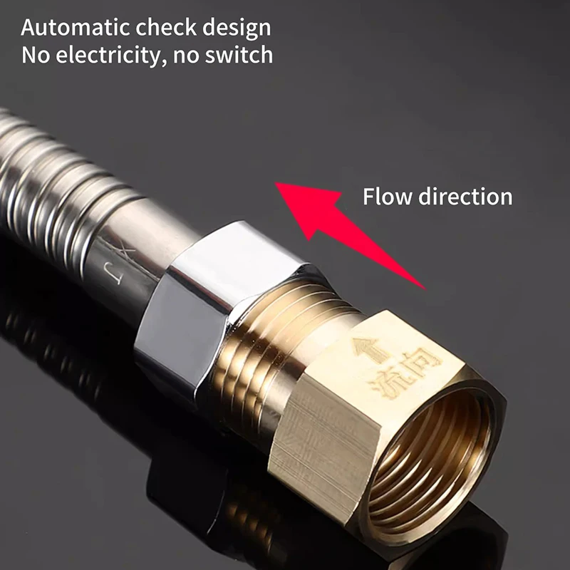 Male Female Check Valve One Way Non-return Valve Water Heater Toilet Water Pipes Household One-way Toilet Check Brass New