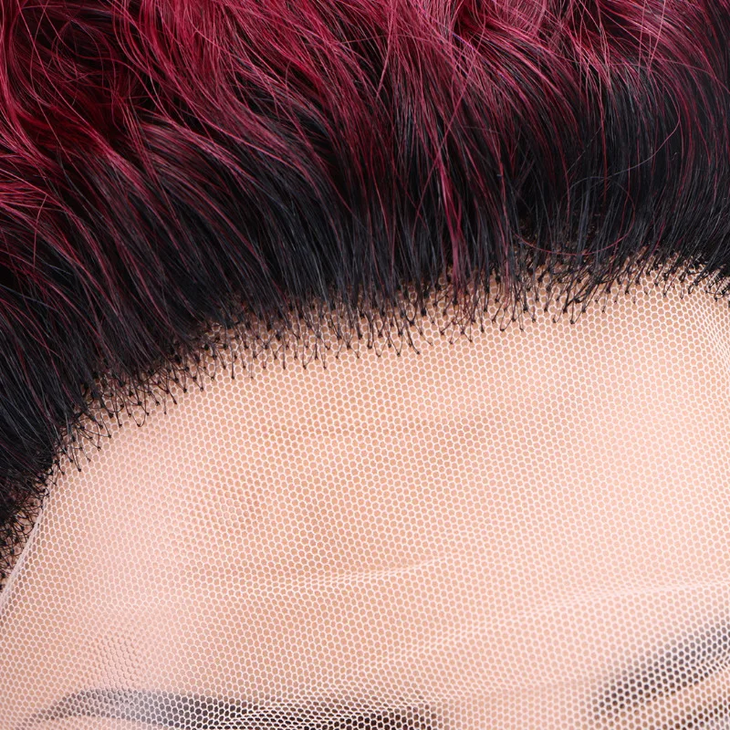 Human hair wig lace front wig human hair wigs front lace wig Color 613 Short Curly Wig For Black Women 13x1 Pixie Cut Curly Lace Frontal Explosive Wigs Brazilian Virgin Remy Human Hair Wig
