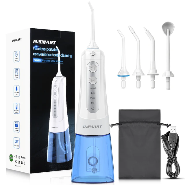 INSMART Oral Irrigator Dental Water Flosser Teeth Whitening Waterproof