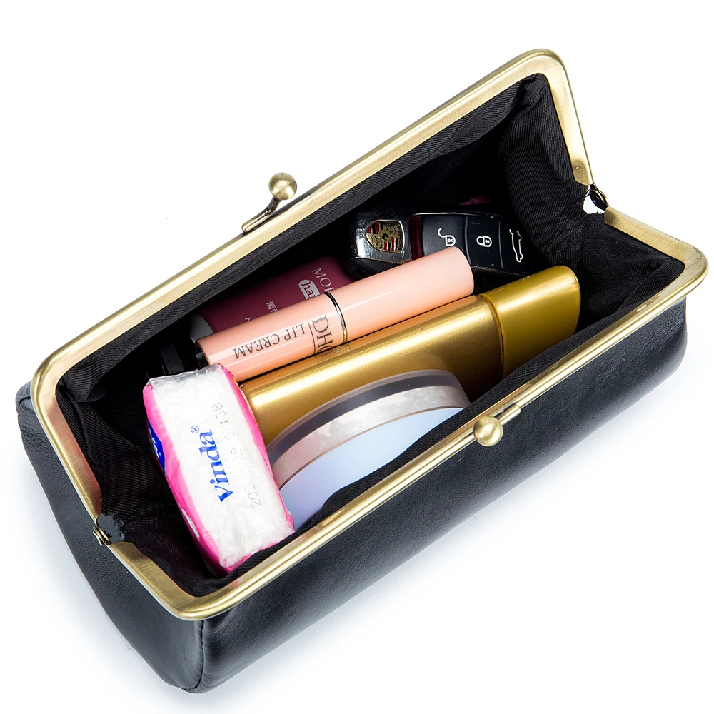 Leather retro niche at senior feeling temperament with creative receive packages in Europe and the United States clip package