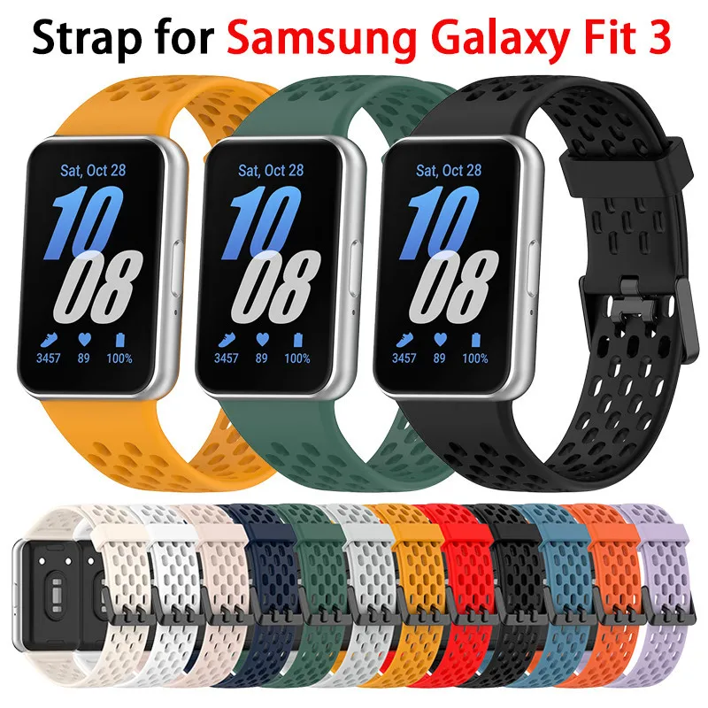 

Silicone Strap For Samsung Galaxy Fit 3 Watch Bracelet Replacement Sport Watchband For Samsung Galaxy Fit3 Band Accessories