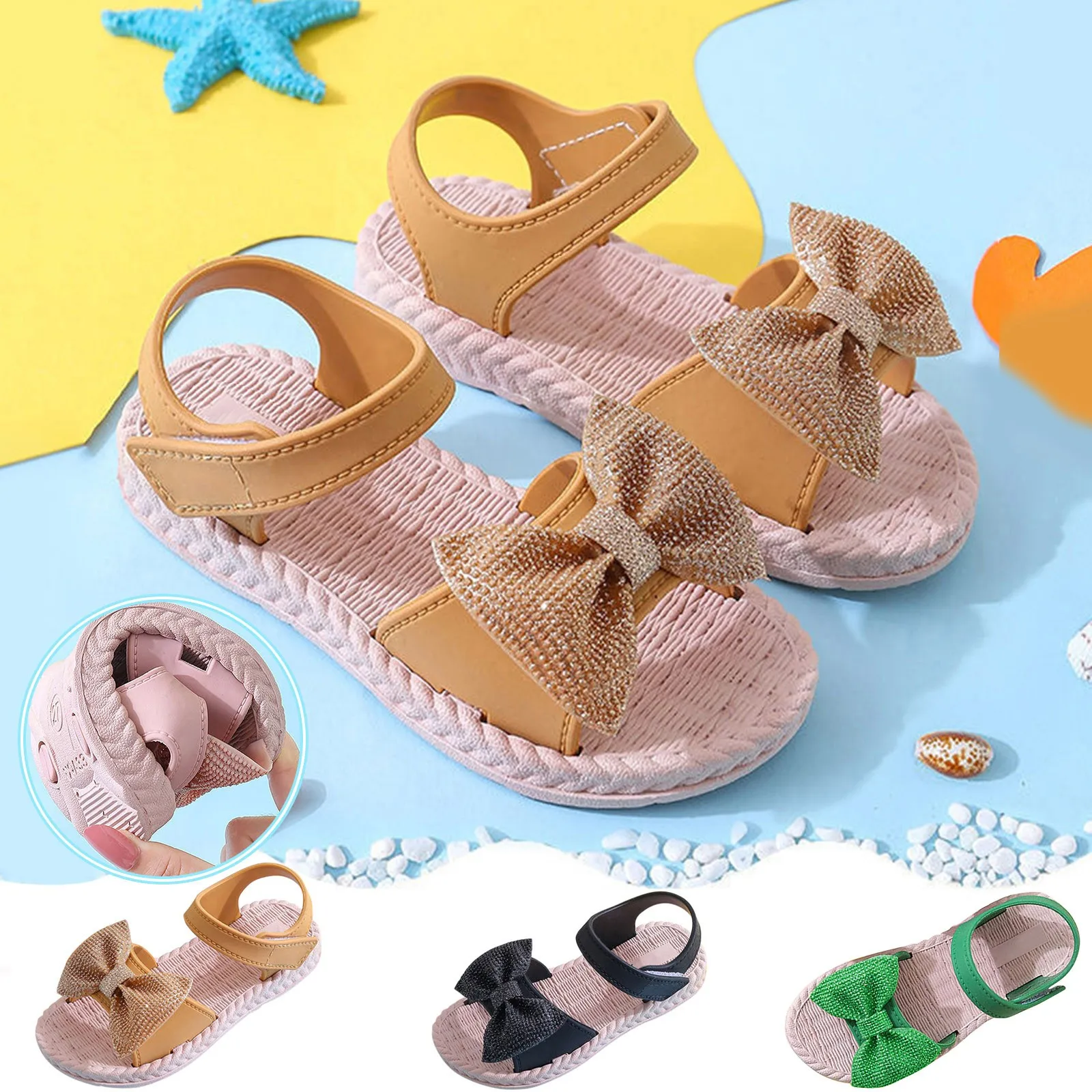 Girls Sandals Summer Children's Beach Shoes