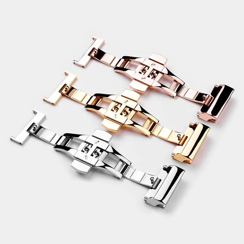 Versatile Butterfly Buckle Accessory for Leather, Nylon, and Silicone Straps