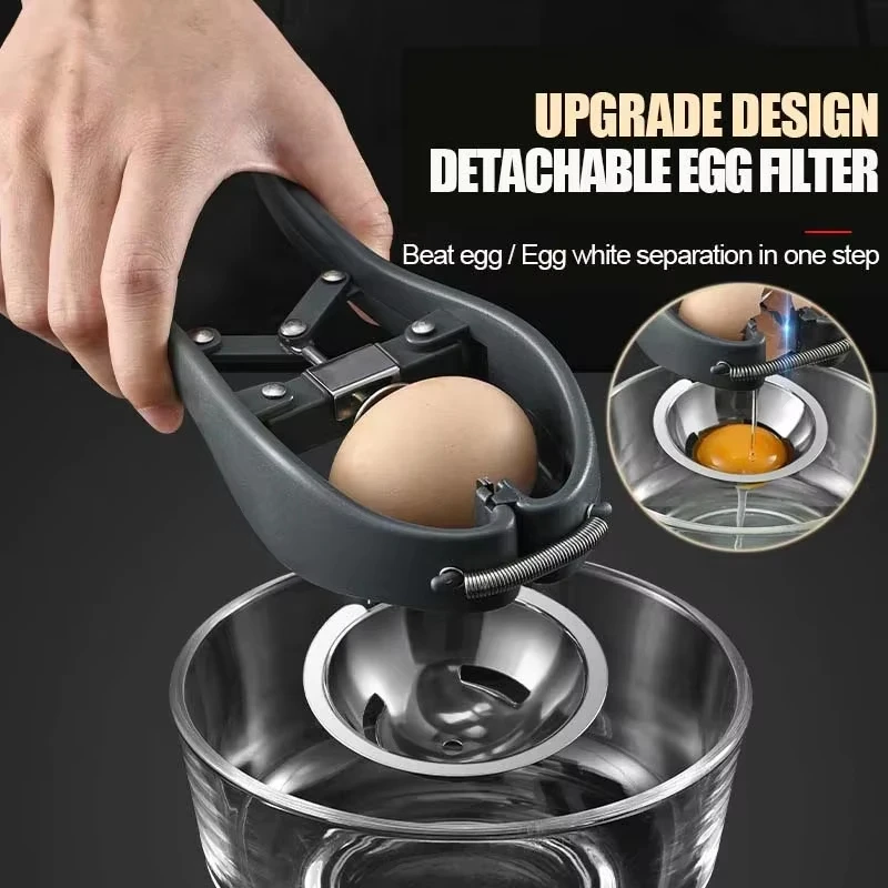 Stainless Steel Egg Opener Egg Scissors Manual Tools Eggshell Cracker Cutter Separator Kitchen Baking Accessories