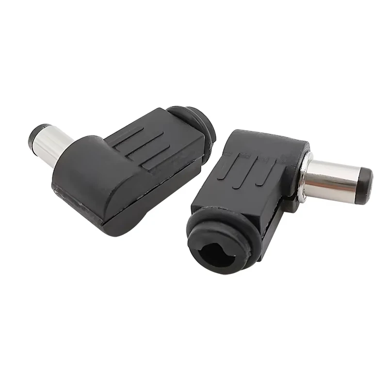 DC plug 1pc 5.5*2.5mm 90 degree elbow DC power plug wiring assembly welding wire