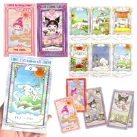 Melody Kuromi Cinnamoroll Cards Tarot Divination Star sign Hello Kitty Sanrio Melody 78 Cards Board Game Deck Oracle Card Party 1
