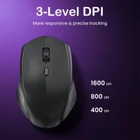 Souris sans fil Bluetooth 5.2, 2.4 ghz, double Mode, silencieuse, Rechargeable, pour jeu, 1600DPI, pour ordinateur portable, Win Mac OS 4
