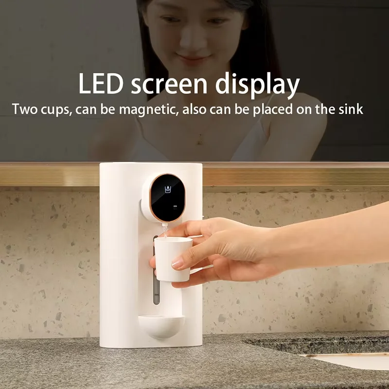 Mouthwash Dispenser Bottle 540Ml Wall-Mount Smart Senser Touchless For Bathroom