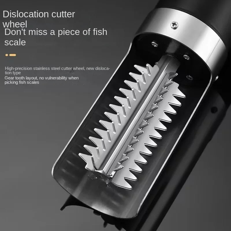 Portable Electric Fish Scraper Waterproof Fish Scale Remover Fish Scale Cleaner USB Rechargeable Fish Scale Knife Seafood Tools