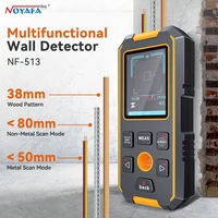 NOYAFA NF-513 Wall Scanner Metal Detector Stud Finder Wood Studs LCD Display Wall Detector Metal AC Live Wires Wood Detector 1