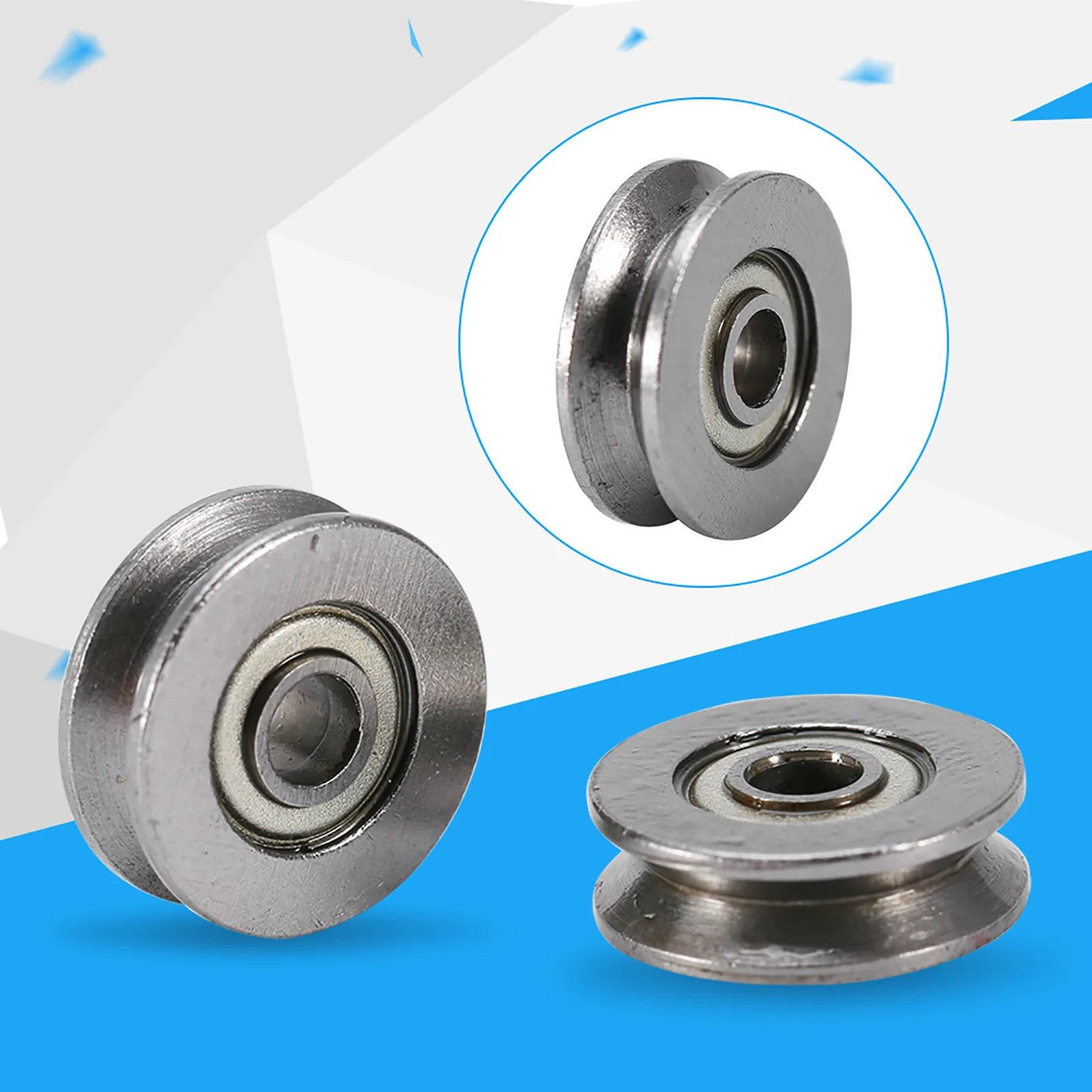 20pcs V623ZZ V Groove Ball Bearing Pulley For Rail Track Linear Motion System 3x12x4mm V Groove Bearing Pulley self lubricating sleeve bearing